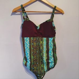 La Palma One piece Control Panel Swimsuit L